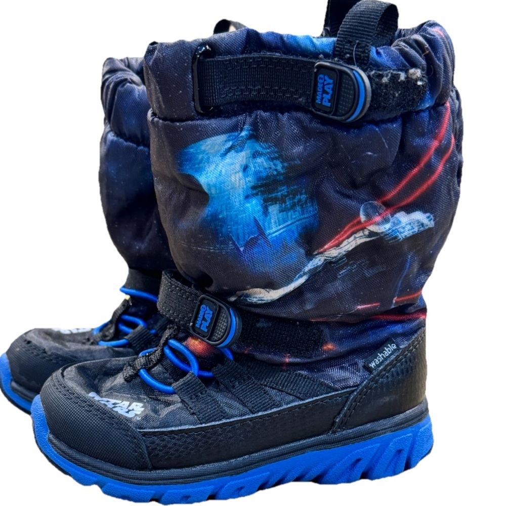 Stride Rite Star Wars snow Boots Made to Play Sneaker Toddler Boys Size 6 winter
